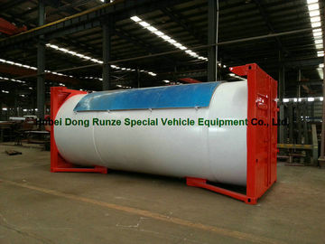 China Steel 20ft LPG Storage Tanks Container With Pump , LPG Skid Station ASME Certificate supplier