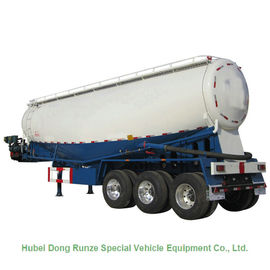 China V Shaped Cement Powder Tanker Transport Trailer With Diesel Engine Air Compressor  supplier