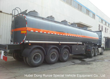 China 30-45CBM Chemical Tanker Truck 3 Axles For Hydrochloric Acid , Ferric Chloride Delivery supplier