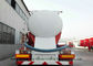 Steel Bulk Powder Cement Hauling Trailers , Cement Semi Trailer 58cbm 3 Axle supplier