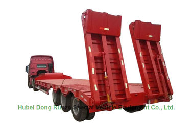 China 3 Axle Gooseneck Hydraulics Trailers Lowbed Semi Trailer ,60ton,80Ton supplier