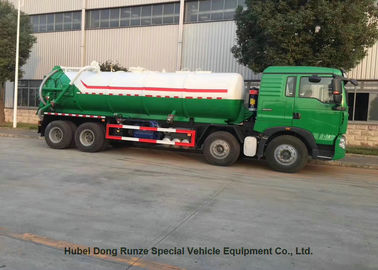 China HOWO 8x4 Septic Vacuum Trucks , Sewage Removal Truck High Capacity supplier