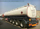 53m3  Steel Fuel Tanker Semi Trailer  4 Axles For Diesel ,Oil , Gasoline, Kerosene  Transport   50Ton supplier